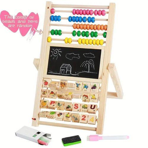 Tableau D'étude En Bois Polyvalent Avec Tableau Noir Et Support Boulier