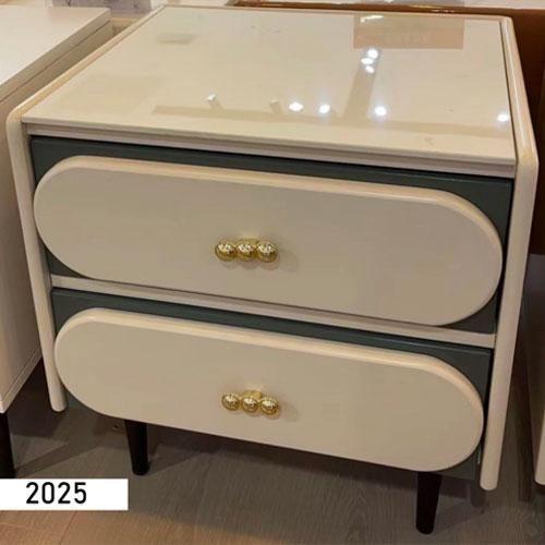 Table de Chevet - 2 Tiroirs - 2025 - Beige