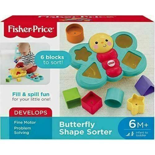 Fisher Price Jeu d’Association et de trieur de Formes en Papillon