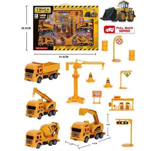 Coffret Véhicules de Chantier – Jeu de Construction pour Enfant