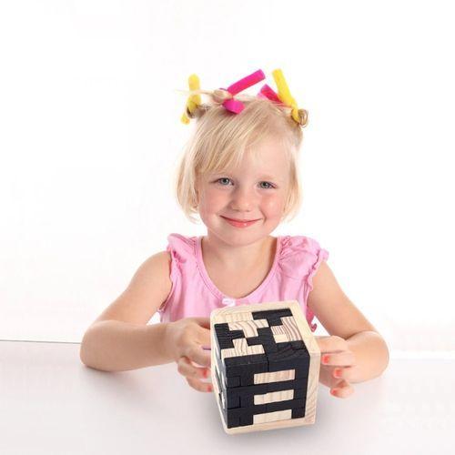 2Pcs Creative 3D Luban Lock Wooden Toy Puzzle