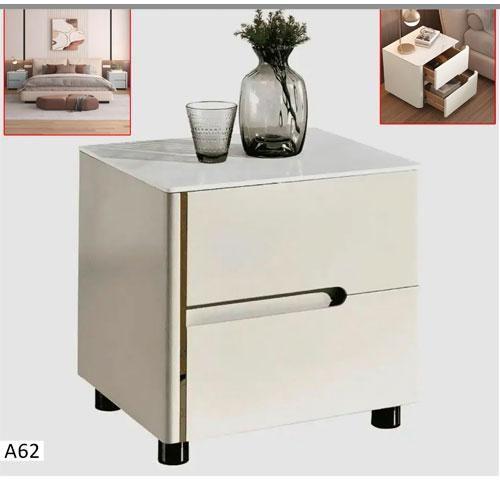 Table de Chevet - 2 Tiroirs - A62 - Beige