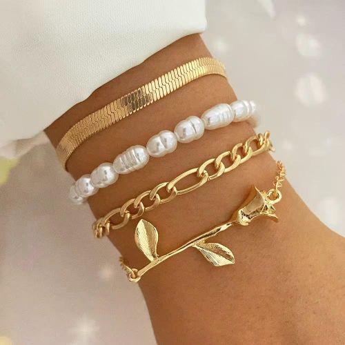 Ensemble bracelets dorés