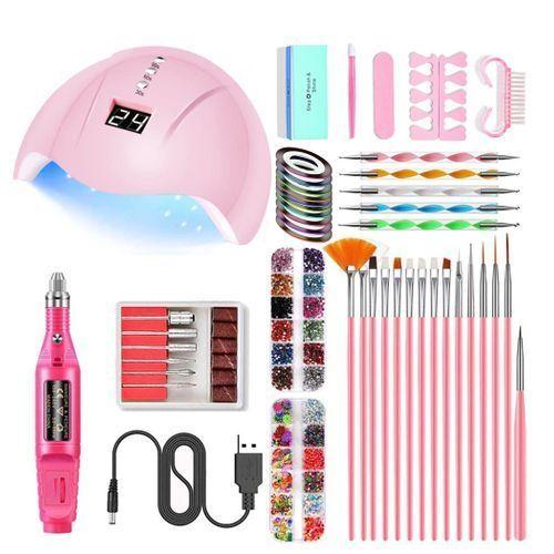 Kit de manucure complet DIY Kit de manucure à lumière LED