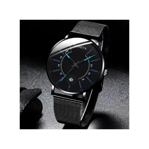 Montre Homme - Bracelet Manche Modèle - noir