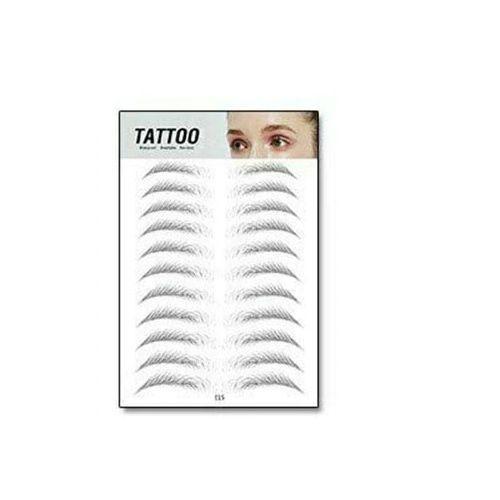 White Label 1 Feuille Tatouage autocollant faux sourcils