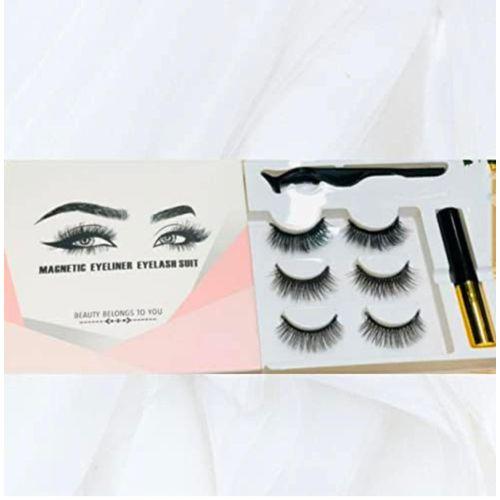 Cils magnétiques Avec Eyeliner - Noir