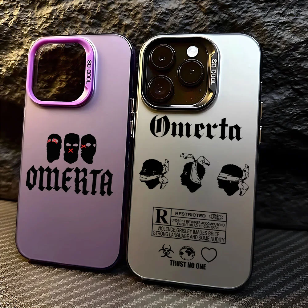 Coque de téléphone Omerta Maes chaude pour IPhone 16 15 14 13 12 11 Mini Pro Max X XR XSMAX 8 7 Plus Anti chute P-PAULS couverture arrière mate