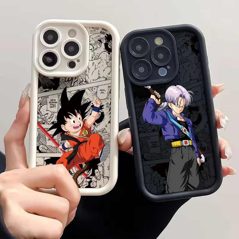 Coque de téléphone en Silicone TPU souple, dessin animé fils gokus Dragons balls, pour Samsung S25 S24 S23 S22 S21 S20 Note 20 FE Plus Ultra 4G 5G