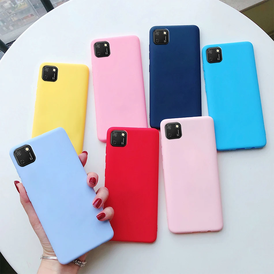 Pour étui Huawei Y5P, étui Y5P 2020, étui Huawei Honor 9s, coque pare-chocs de couverture de téléphone antichoc mat