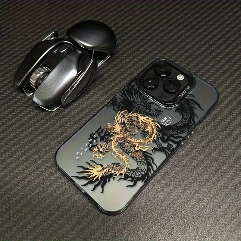 Coque de téléphone Dragon chinois, mythes orientaux, légendes, pour iPhone 16 11 12 13 14 15 Pro Max 16E XS XR 7 8 Plus, Totem, Anti-chute