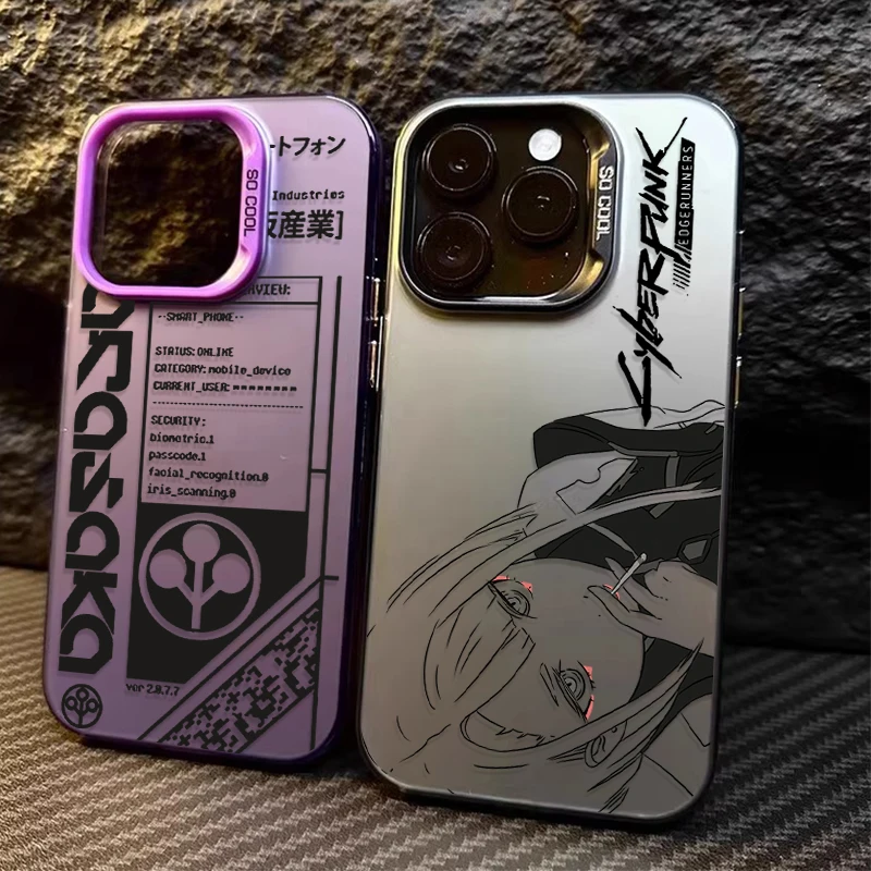 Cool Edgerunners c-cyberpunks étui de placage pour Xiaomi Redmi Note 12 14 13 11 Pro Plus 4G 5G 12S 11S 10S 10 9 9S 12C 13C 14C A3
