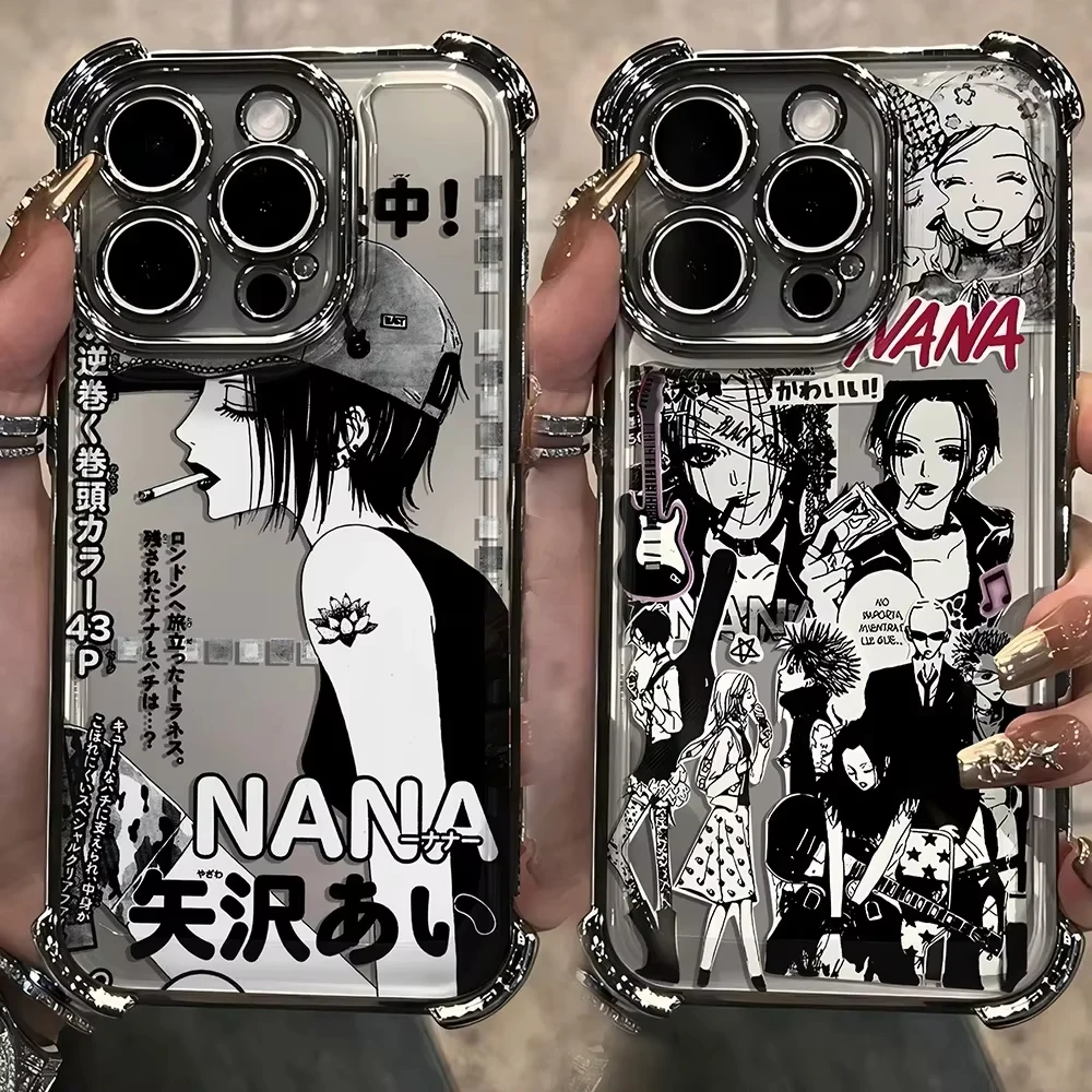 Coque plaquée Anime Cool Nana Osaki Line, coque pour Xiaomi Redmi Note 13, 12, 12C, 11, 10, 10C, 13C, 10s, 9, 9s, 9A, 9T, 9C, 8, 7, Pro, Max, 4G, 5G