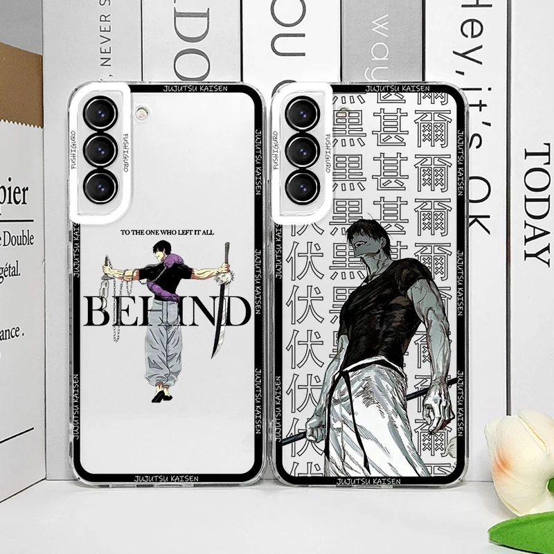 Coque de téléphone Anime Jujutsu Kaisen Fushiguro Toji, étui souple pour Samsung Galaxy S25 S24 S23 Ultra S22 S21 S20 Plus S24FE A55 A54 5G