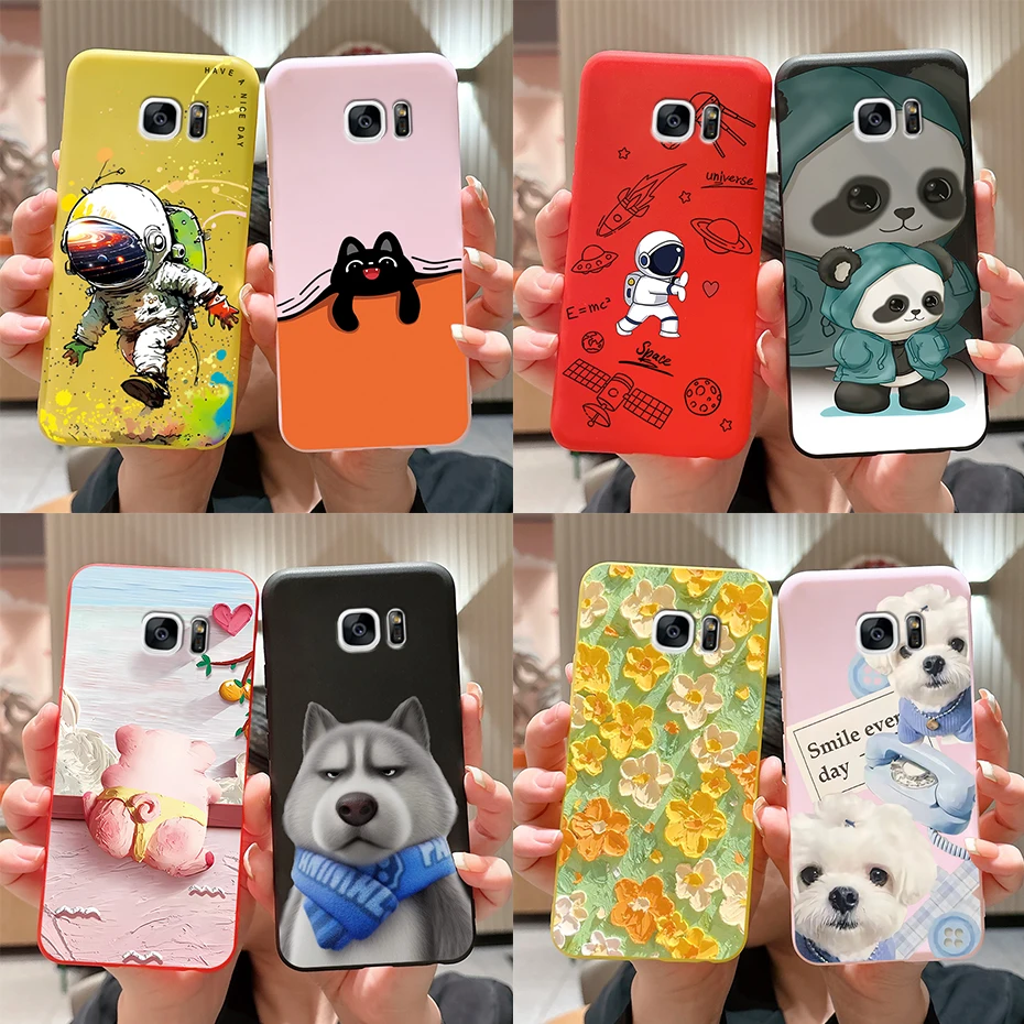 Pour Samsung S7 Edge étui Galaxy S7 Fundas couverture souple Silicone étui de protection pour Samsung Galaxy S6 S6 bord Coque pare-chocs