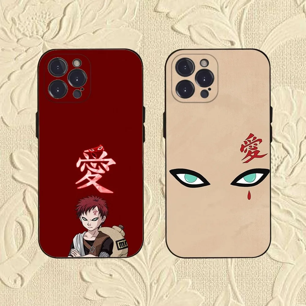 Coque de téléphone Anime g-gaaras pour iPhone 16,se4,15,14,13,12,11,Pro,X,XS,Max,XR,Plus,Mini, coque noire souple