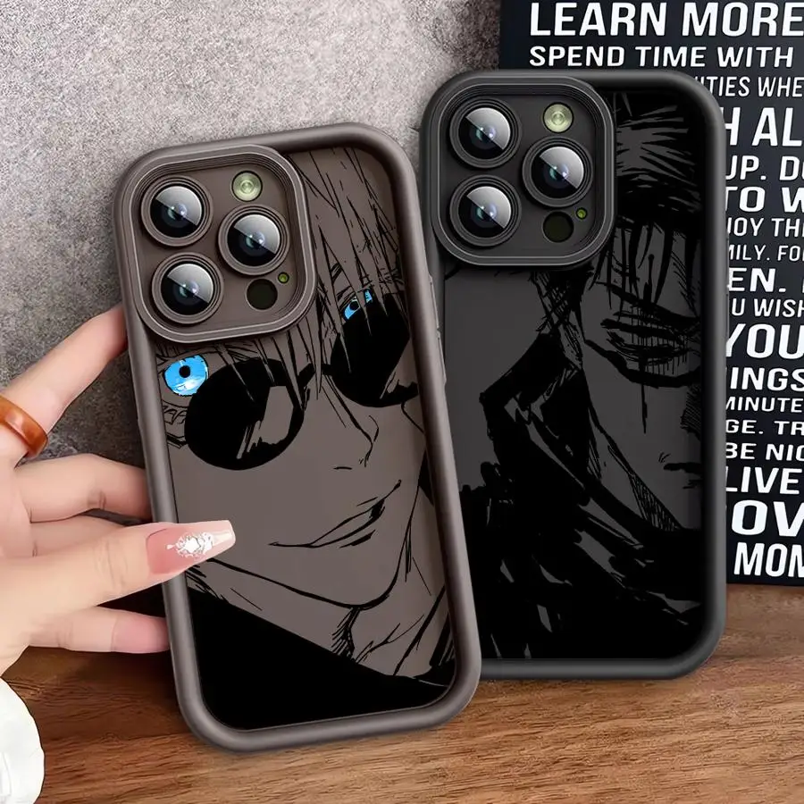 Coque de téléphone Anime Sukuna Jujutsus Kaisen, étui en TPU souple pour Apple iPhone 13 15 16 Pro Max 14 13 Pro 11 12 7 8 Plus X XS MAX XR 14 Plu
