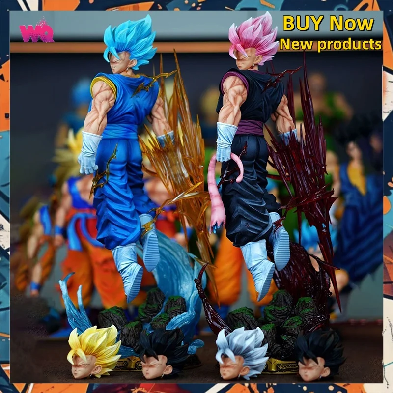 Nouveau 40 cm LK Dragon Ball Anime Figure végétto 2.0 Figure 3 têtes PVC statue Collection modèle bureau décoration jouets personnalisés cadeaux