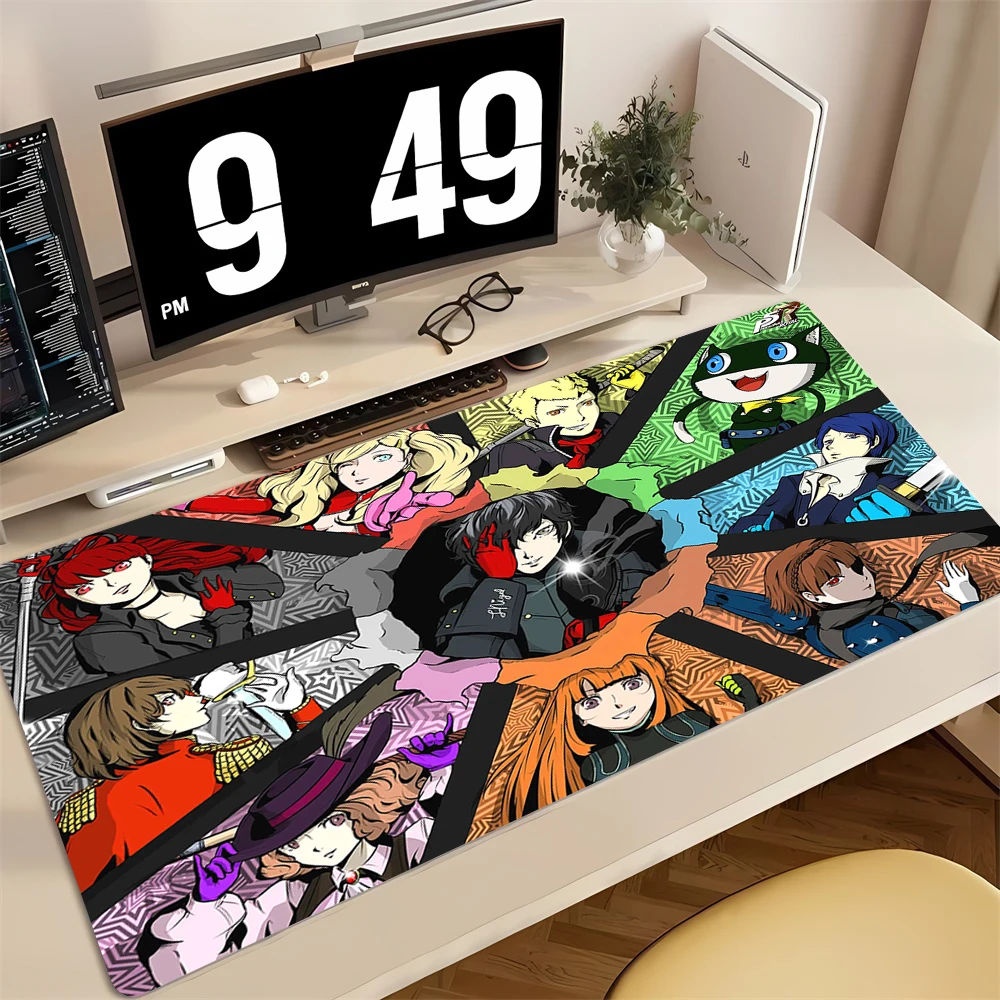 Persona 5 Anime Mouse Pad Game Accessories Non-slip Large Table Mat Office Laptop Mousepad Rubber Carpet XL Gamer Deskpad