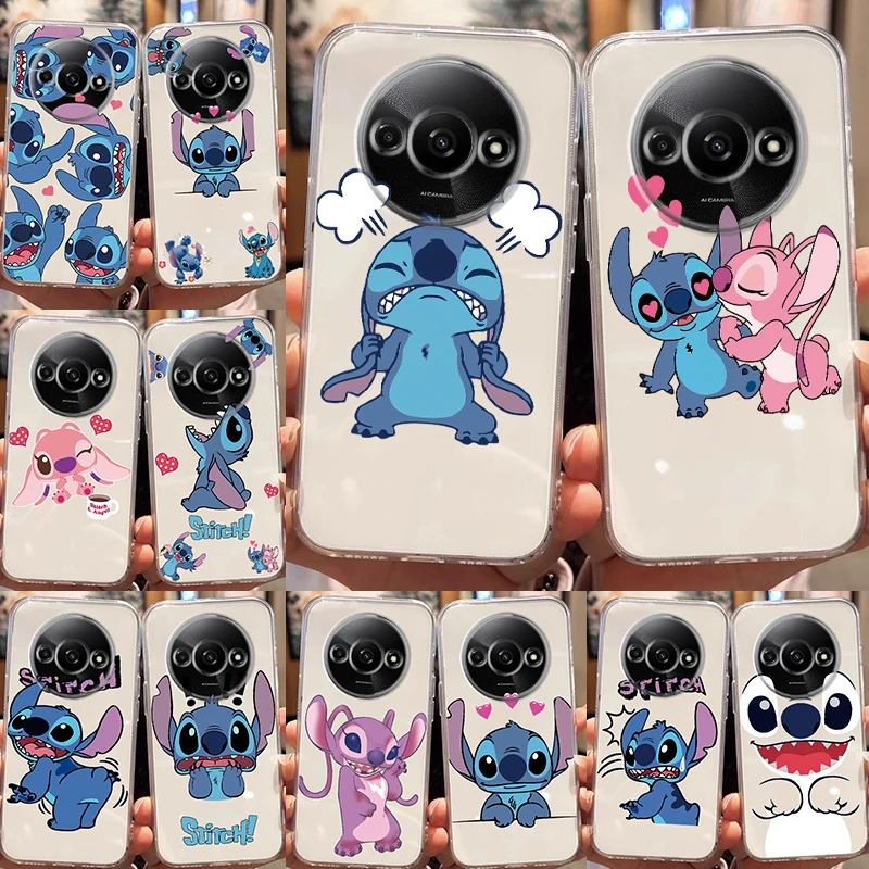 Pour Redmi A3 coques de téléphone point cannelle Anime clair dessin animé couverture d'automne pour Redmi A3 antichoc Silicone TPU coque arrière