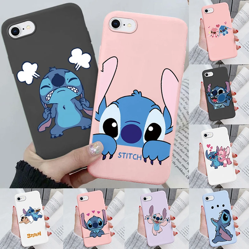 Coque arrière en Tpu pour IPhone 6 6S 6 Plus XR X XS XS Max 8 SE 2022 SE 2020 7 8 Plus 7 Plus, dessin animé mignon, mode populaire