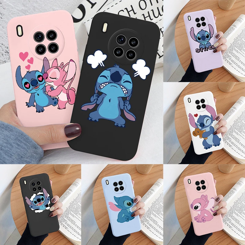 Pour Honor 50 Lite Huawei Nova 8i étui point dessin animé drôle couverture arrière en Silicone souple caméra housse de protection Fundas Honor50 Lite