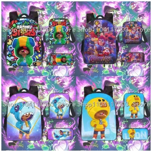 Anime 3 pièces/ensemble sac à dos Lumi Finx Kaze Jae-Yong étudiant école sac à bandoulière enfant mignon voyage sac à dos enfants cadeau d'anniversaire