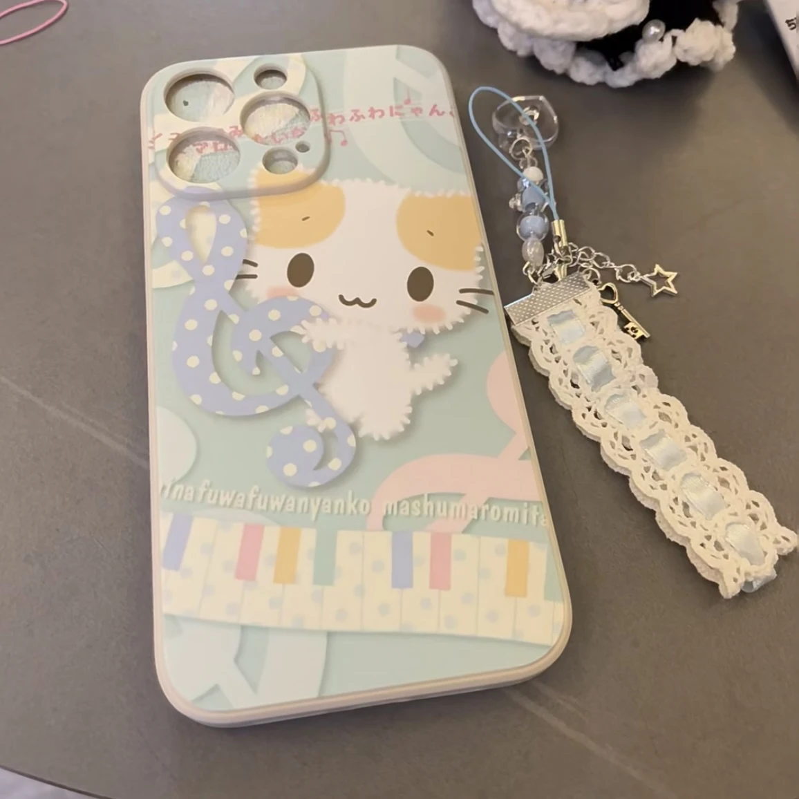 Coque de téléphone avec chaton et Note créative, joli chat de dessin animé Kawaii, pour iPhone 16 15 14 13 12 11 Pro Max XR XS X 7 Plus Y2K