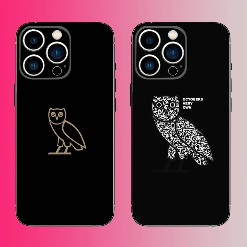 Proximité-Coque de téléphone O-promenO OWL, étui noir souple pour iPhone 16,15,14,13,12,11,Pro,Max,Plus,Mini,X,XS, Poly, 8,7,6,S,SE