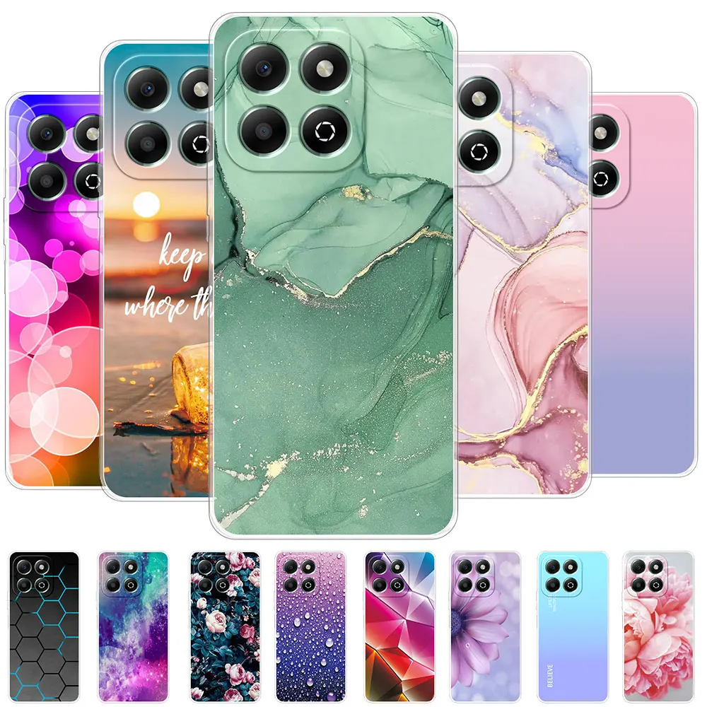 Pour ZTE Blade A35 Coque arrière pour ZTE Blade A55 mode antichoc clair souple Coque de téléphone en Silicone pour ZTE A35 A55 Coque