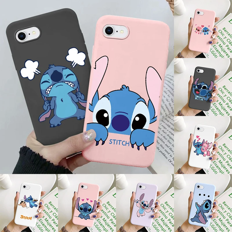 Étui Stitch pour iphone 6 6s Plus housse de protection Anime Cartton Silicone souple Funda pour iphone6 6sPlus 6 + 6S + 6Plus sacs coque