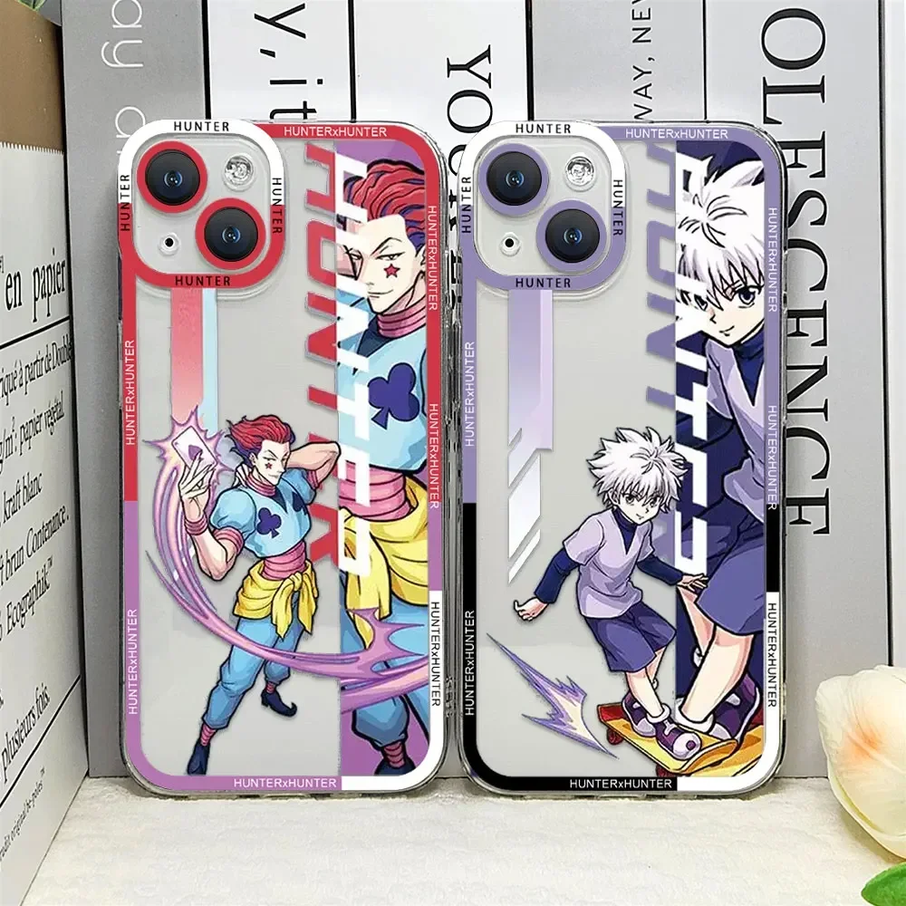 Coque de téléphone Anime Hunter X Hunters, étui souple Transparent pour IPhone 11 12 13 14 16 15 Pro Max Mini XS X SE2 7 8 Plus HXH