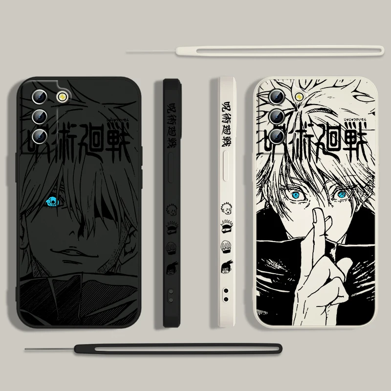 Coque de téléphone Jujutsu Kaimmense Gojo Anime pour Samsung Galaxy, coque de UL, magasins de liquides Ultra, S24, S23, S22, S21, S20 Pro, FE Plus