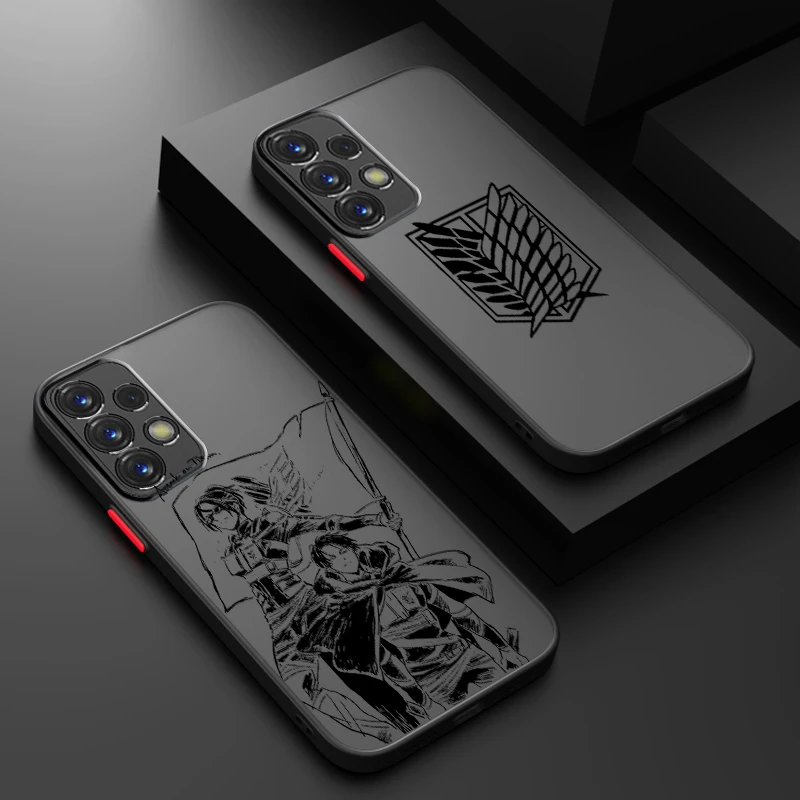 Coque de téléphone souple translucide conviviale rée pour Samsung, Attack on Titan Comics Art, A53, A52, A33, A32, A51, A71, A21S, A13, A73, A50, A22, A12, 5G
