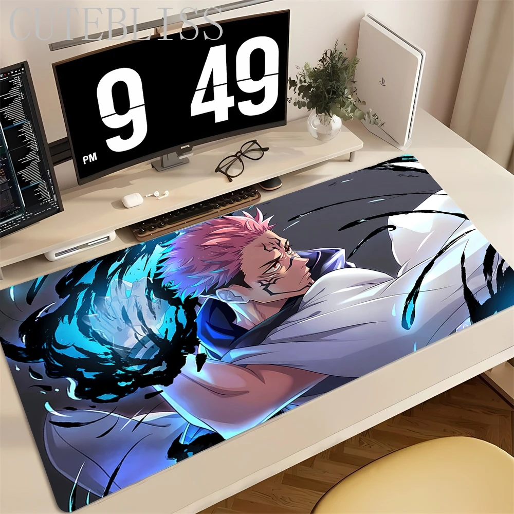 Jujutsu Kaisen Gojo tapis de souris japon tapis de souris Anime chaud PC Cool tapis de clavier de jeu XXL ordinateur portable tapis de bureau étendu nouveau tapis de joueur