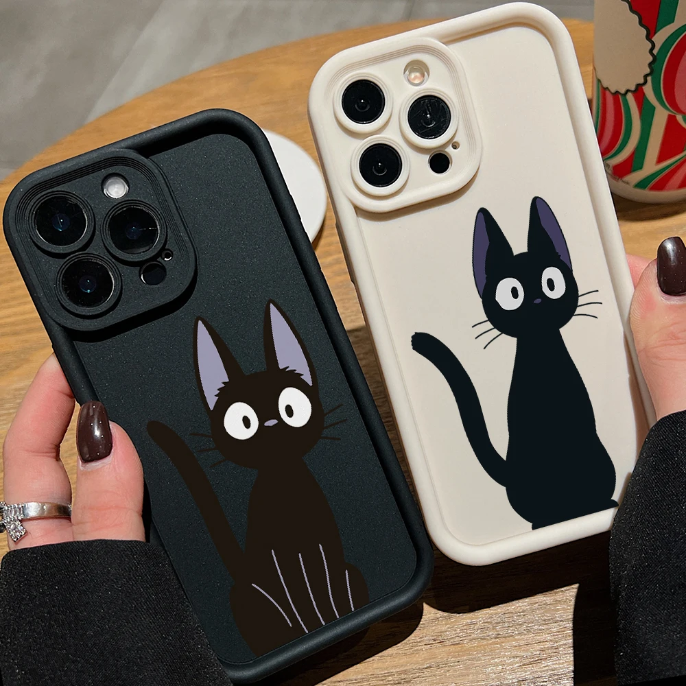 Coque de téléphone Anime Kikis Cat, étui souple antichoc pour Samsung Galaxy S25 S24 S23 S22 S21 S20 FE Ultra Plus 5G Note 20 Pro