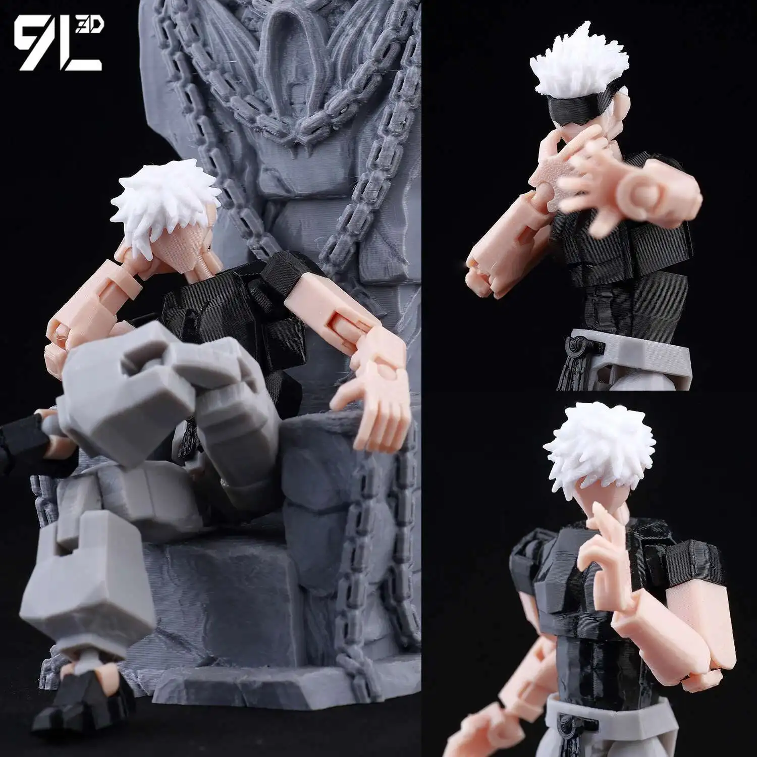 Jujutsu Kaimmer-Mini figurines imprimées en 3D, Satoru Gojo et Geto, modèle d'action SuNAFTA u, statue de collection Anime en PVC, cadeau pour Géréran, 9L3D