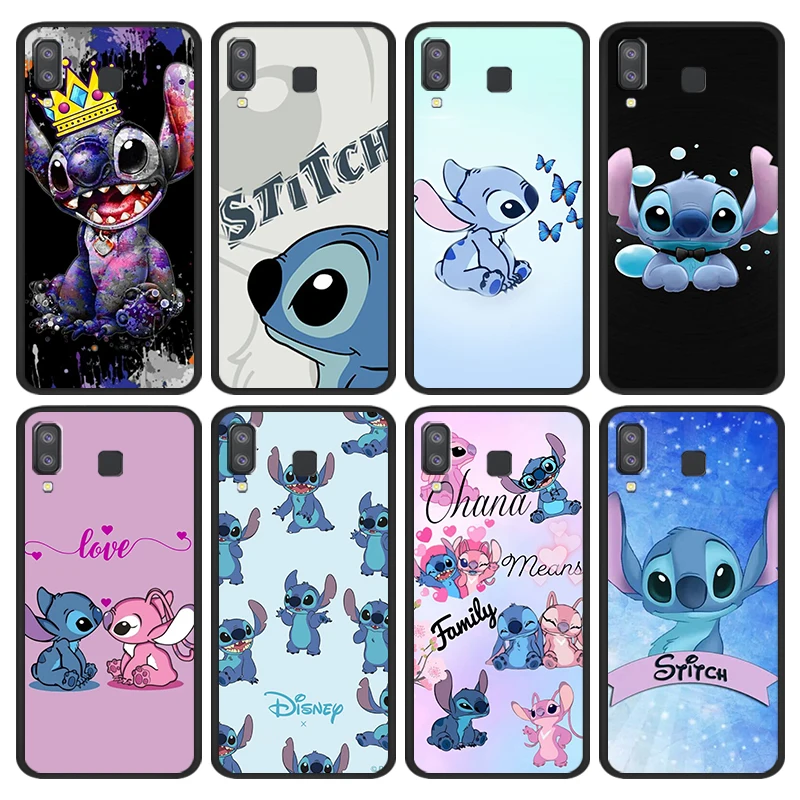 Coque de téléphone en Silicone noir souple, dessin animé Disney, pour Samsung Galaxy A9 A9S A8 A7 A6 A5 A3 2018 2017 2016 Plus