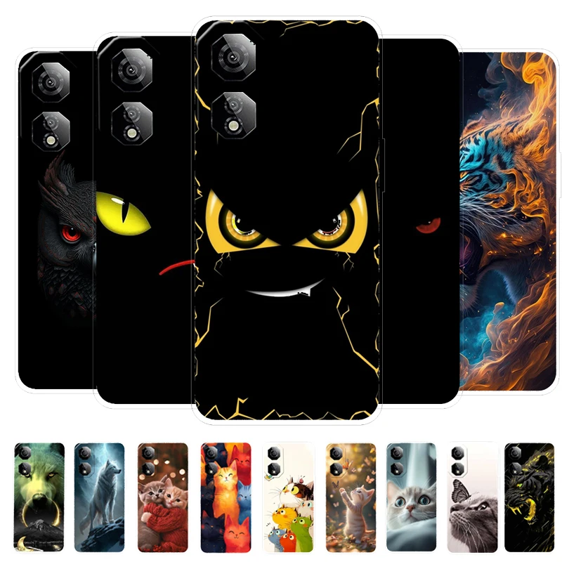 Étuis pour ZTE nubia Neo 2 5G Z2352N mignon Animal Transparent souple Silicone TPU couverture de téléphone pour Nubia Neo2 clair Fundas protecteur
