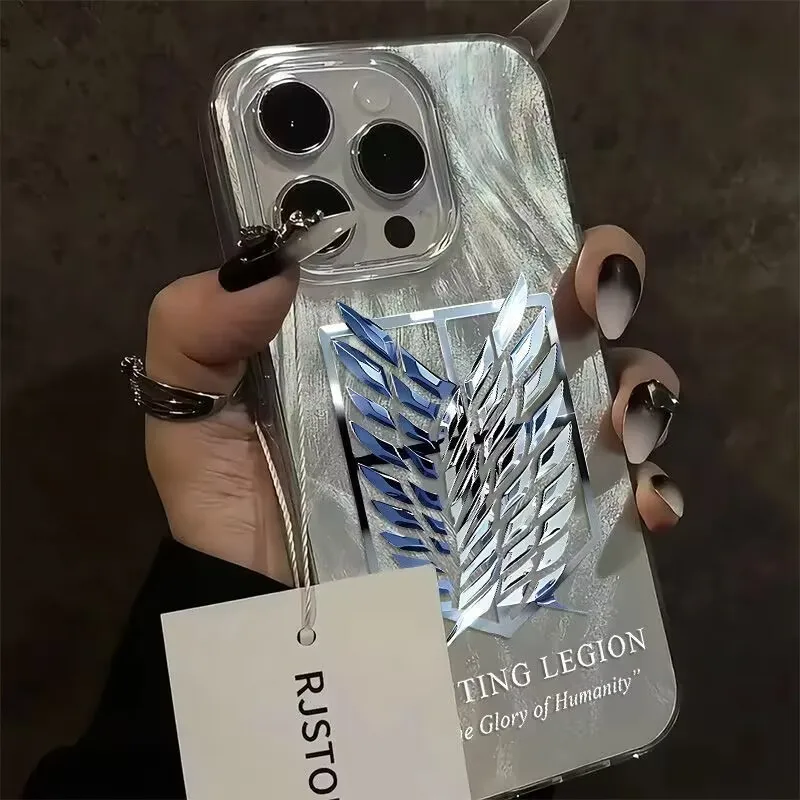 Coque de téléphone Anime Attack on Titan, coque arrière en plumes de bergame, adaptée pour Samsung Galaxy S25, S24, S23, S22, S21, FE Ultra Plus, 4G, 5G, Hot