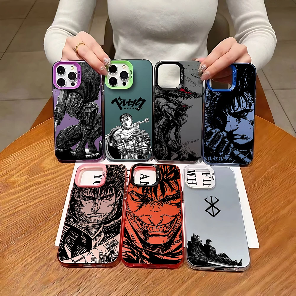 Coque de téléphone pour Berserk Guts, Hot Blood Anime, Samsung Galaxy S25, S24, S23, S22, S21, Note20, FE Ultra Plus, 4G, 5G, Anti Fall, 256 Cover