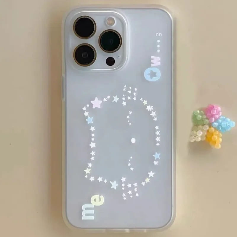 Coque de téléphone colorée et mignonne, Kawaii, Hello Kitty Star, pour iPhone 16 15 14 13 12 11 Pro Max XR XS MAX 78 Plus MIni Y2K, couverture de dessin animé