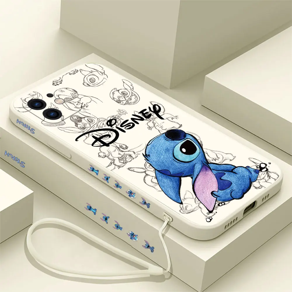 Disneys – coque de Couple à points Super mignons, pour Huawei P50 P40 P30 Nova 9SE 8 8i Mate 40 30 20 Pro Lite P Smart 2021 avec dragonne