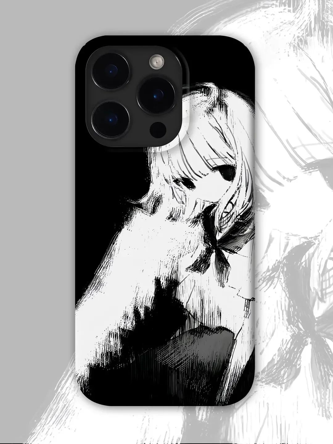 Kawaii Y2K Graffiti Anime fille gothique japonais mignon coque de téléphone pour iPhone 16 E 15 14 13 12 11 Pro XS Max 7 8 Plus MINI Y2K couverture