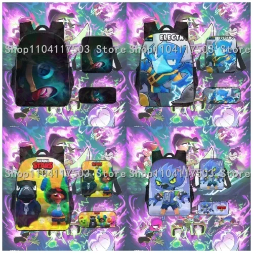 Ensemble de 3 pièces de sacs à dos Anime Lumi Finx Kaze Jae-Yong, cartable Cosplay, sacs à bandoulière, trousse à crayons, sac de papeterie pour garçons et filles
