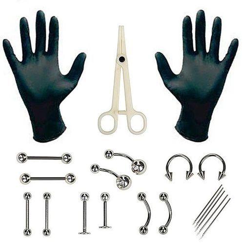 Kit D'outils De Perforation, Aiguille Jetable 14G, Anneau De Sabot De Cheval 20 Pièces/Set