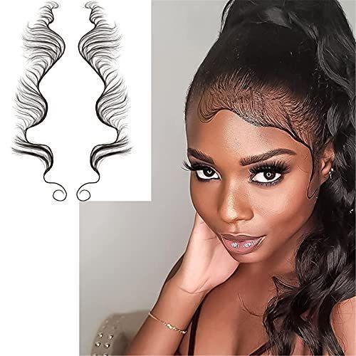 White Label Baby hair Tatouage noir