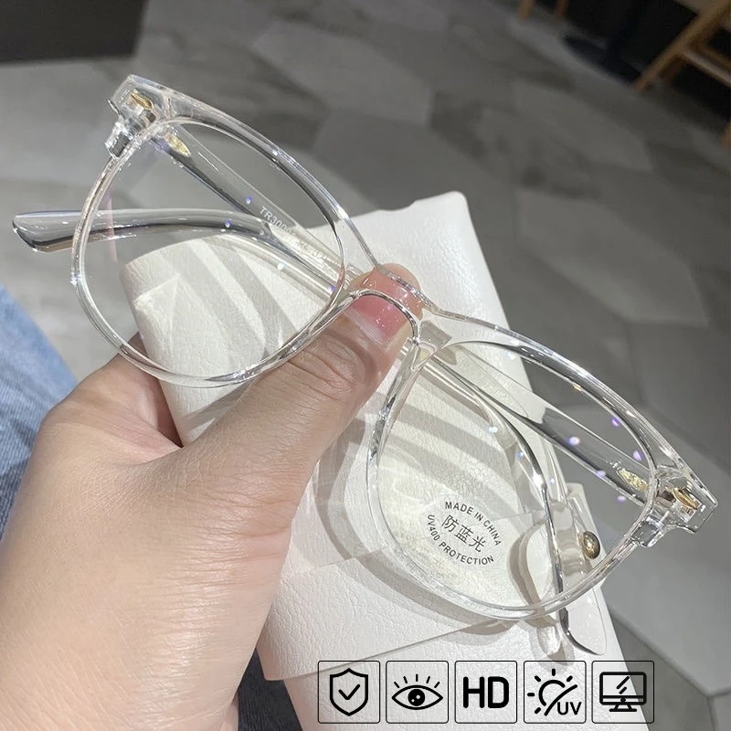 Lunettes de myopie transparentes Vintage, monture ronde pour femmes et hommes, lunettes pour myopes, optique, dioptrique-1.0 à-4.0