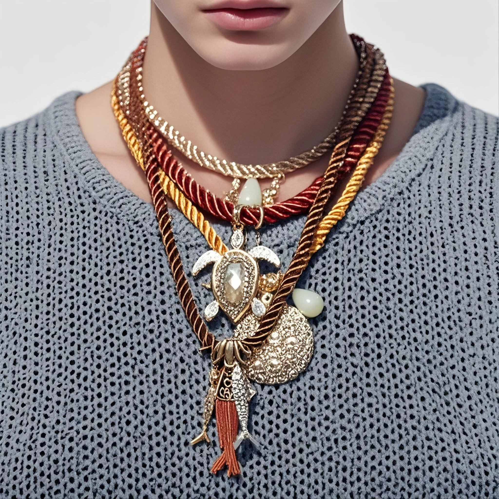 Colliers avec pendentif en forme de poisson pour femmes, éléments océan, tortue de mer, bijoux cadeaux de fête de vacances à la mode, 4 pièces/ensembles