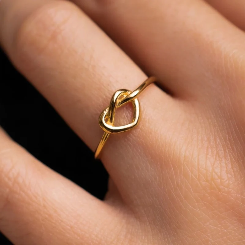 Bagues en acier inoxydable pour femmes, couleur or, bague en forme de cœur pour Couple, tendance 2025, nouveau pour mariage, bijoux de luxe esthétiques